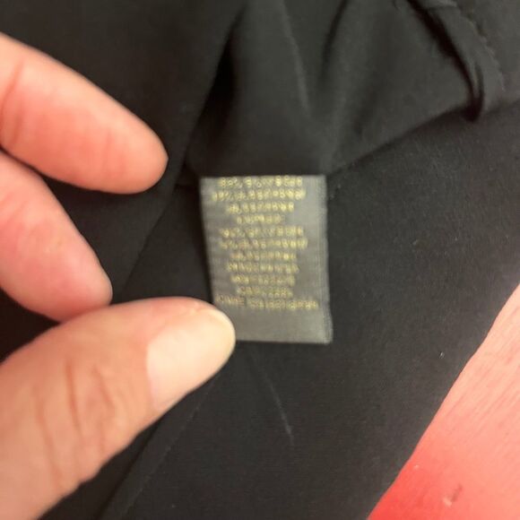 Vintage Zac Posen Drape Front Silk Dress Black Size 8 - Picture 5 of 6